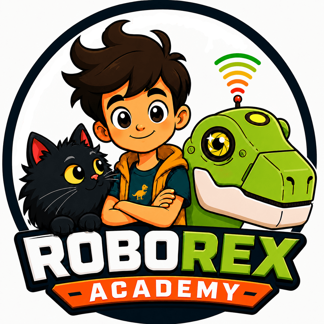 Adrian & Robo Rex — book series logo